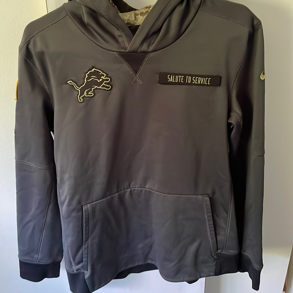 Youth XL salute to service Detroit lions 2018 hoodie